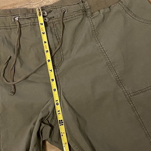 Lane Bryant Capri Olive Green Size 24 Drawstring/Button Closure - Picture 4 of 8
